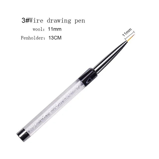 DIY Nail Art Flower Drawing Wire Color Pen Commonly Used Tool for Nail Shop Dotting