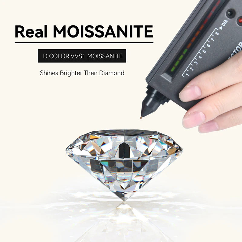 OXTAO D VVS1 3mm Moissanite Diamond Necklaces Female S925 Silver Clavicle Chain Luxury Necklace Jewelry Gift with Certified