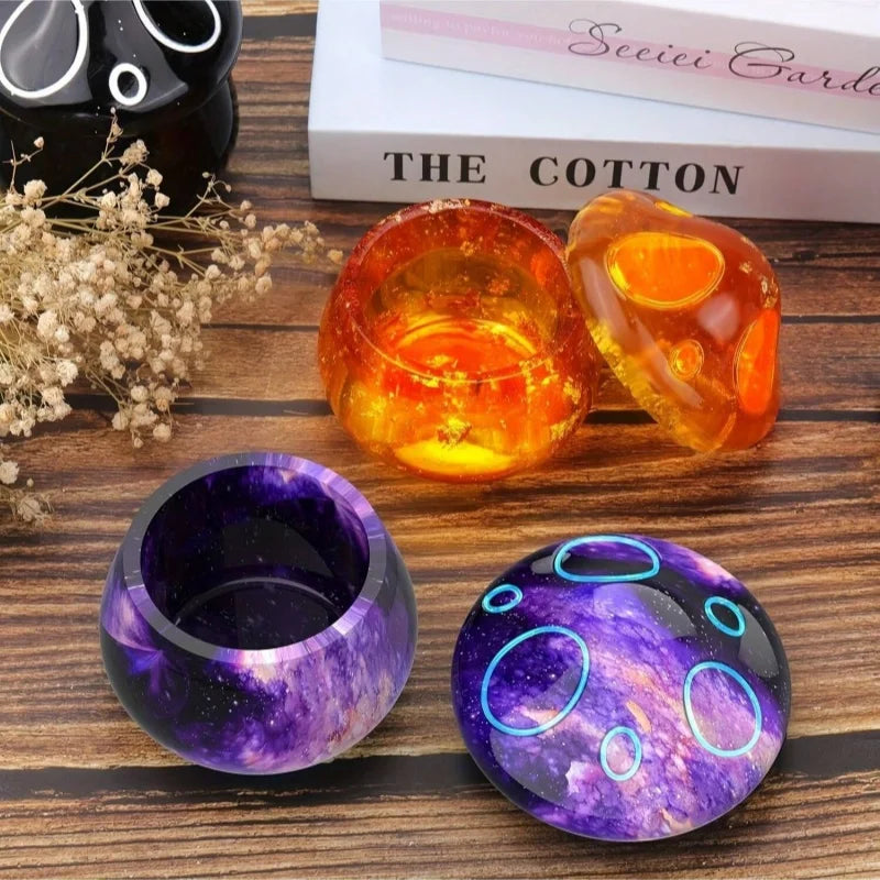 Jar Resin Mold Mushroom Jar Silicone Mold With Lid For Epoxy Casting For DIY Jewelry Storage Bo Candy Container Home Decoration