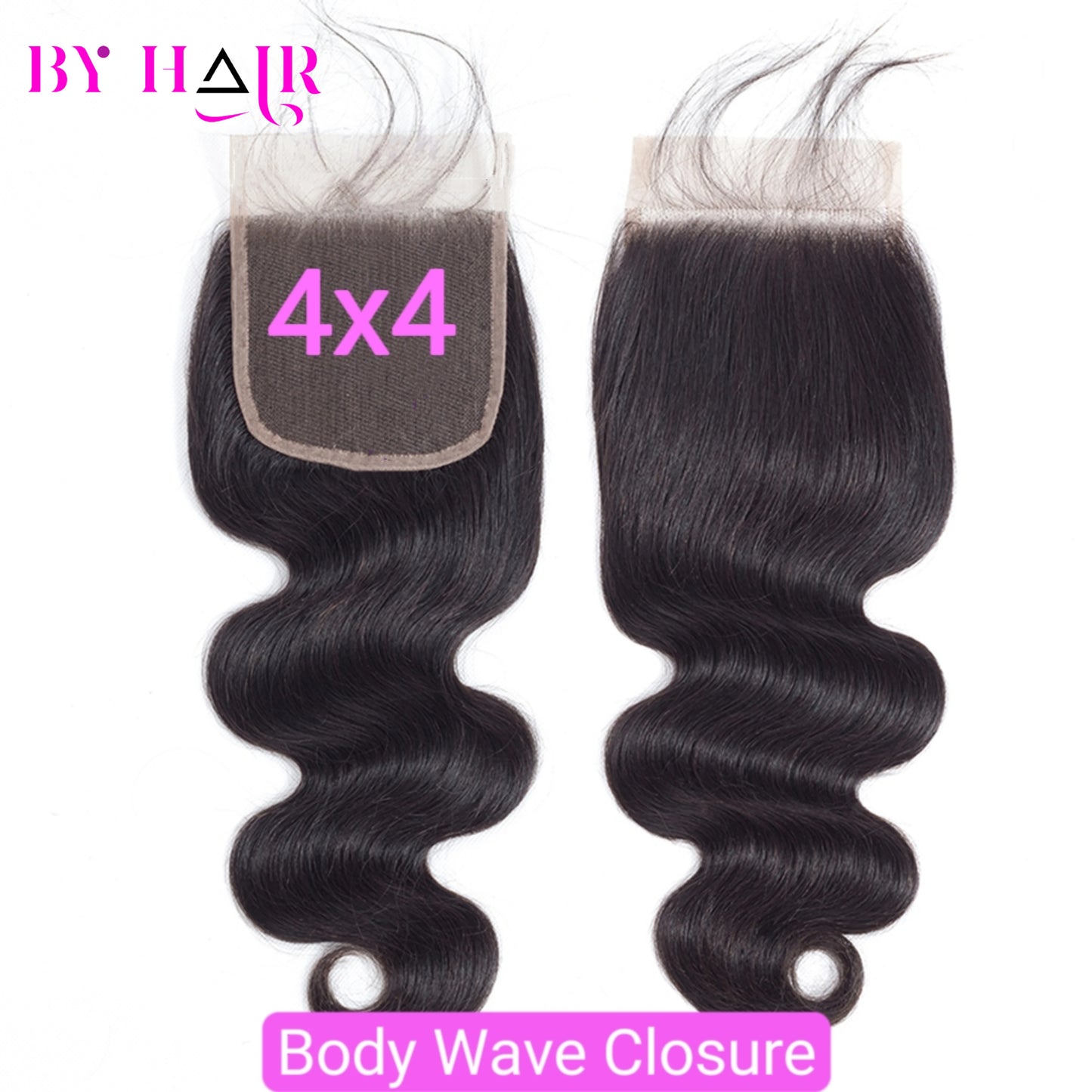 4x4 Body Wave Closure Brazilian Human Hair Free Part 4x4 5x5 Transparent Lace Closure Natural Color Only 100% Remy Human Hair