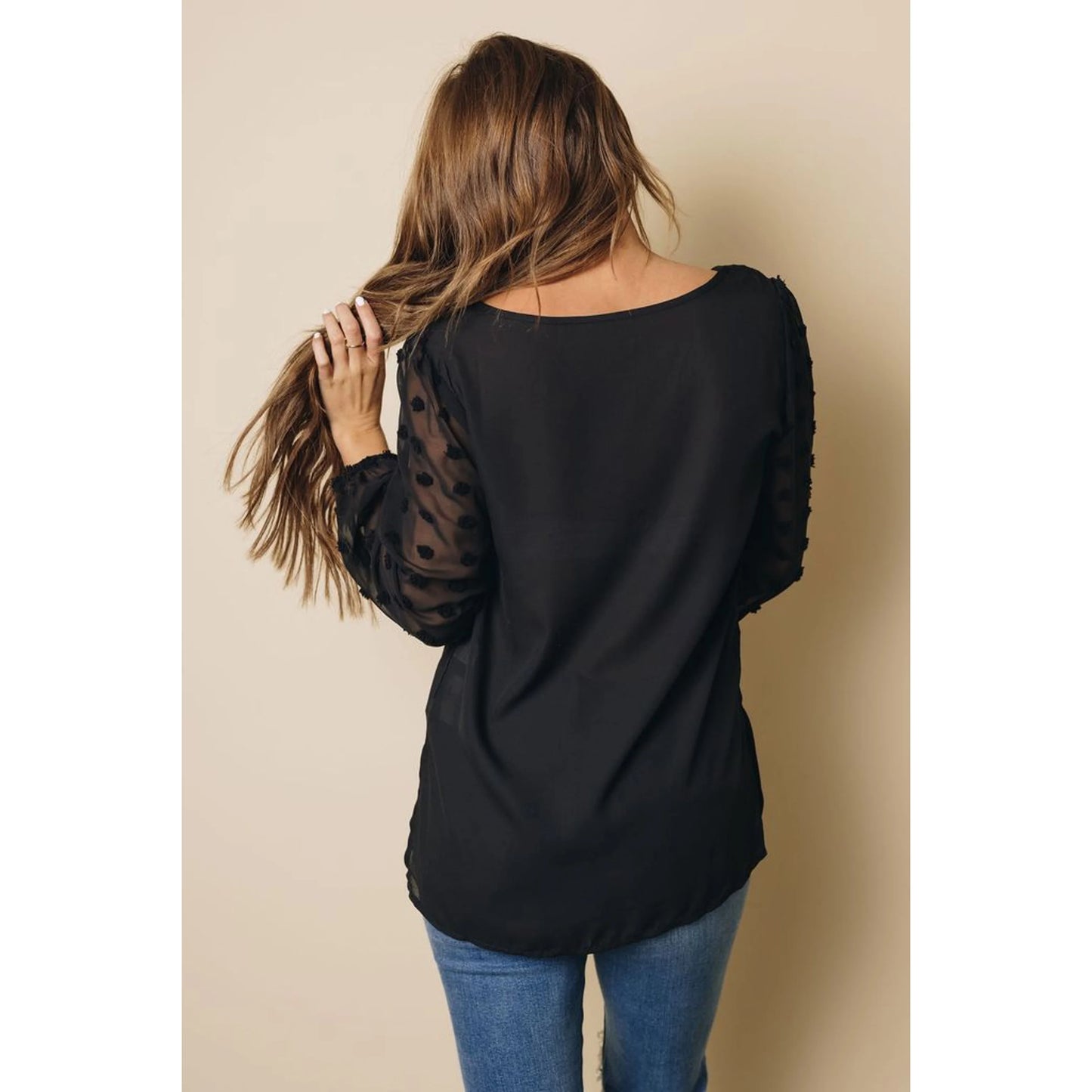 TD Seamus Women's Long Sleeve Blouse Floral Embroidered Silk Knitted Size XL Lapel Collar Formal Skinny Fit for Autumn Season