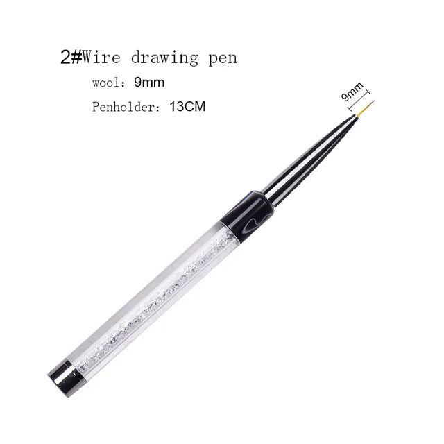 DIY Nail Art Flower Drawing Wire Color Pen Commonly Used Tool for Nail Shop Dotting