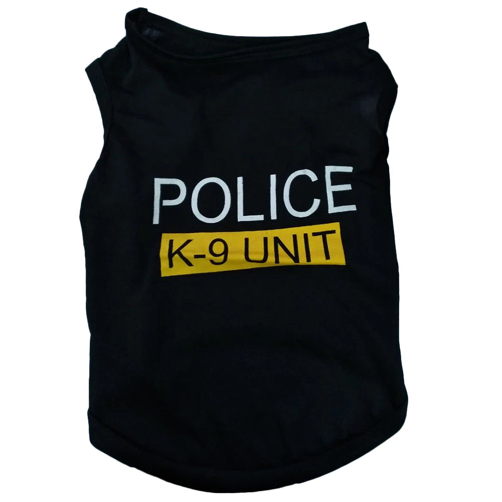 Polices Dog Hoodie Winter Pet Dog Clothes For Dogs Coat Jacket Cotton Ropa Perro French Bulldog Clothing For Dogs Pets Clothing