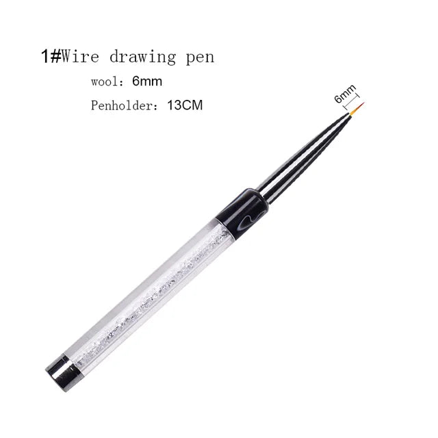 DIY Nail Art Flower Drawing Wire Color Pen Commonly Used Tool for Nail Shop Dotting