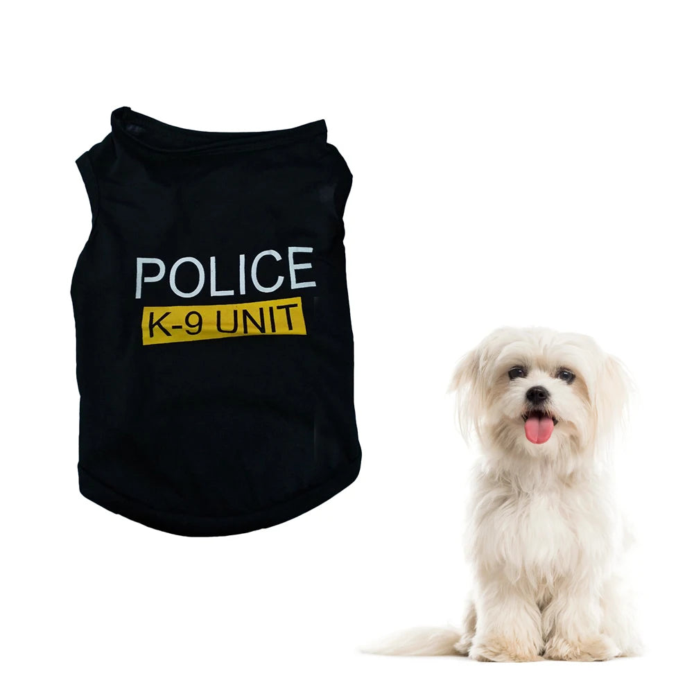 Polices Dog Hoodie Winter Pet Dog Clothes For Dogs Coat Jacket Cotton Ropa Perro French Bulldog Clothing For Dogs Pets Clothing