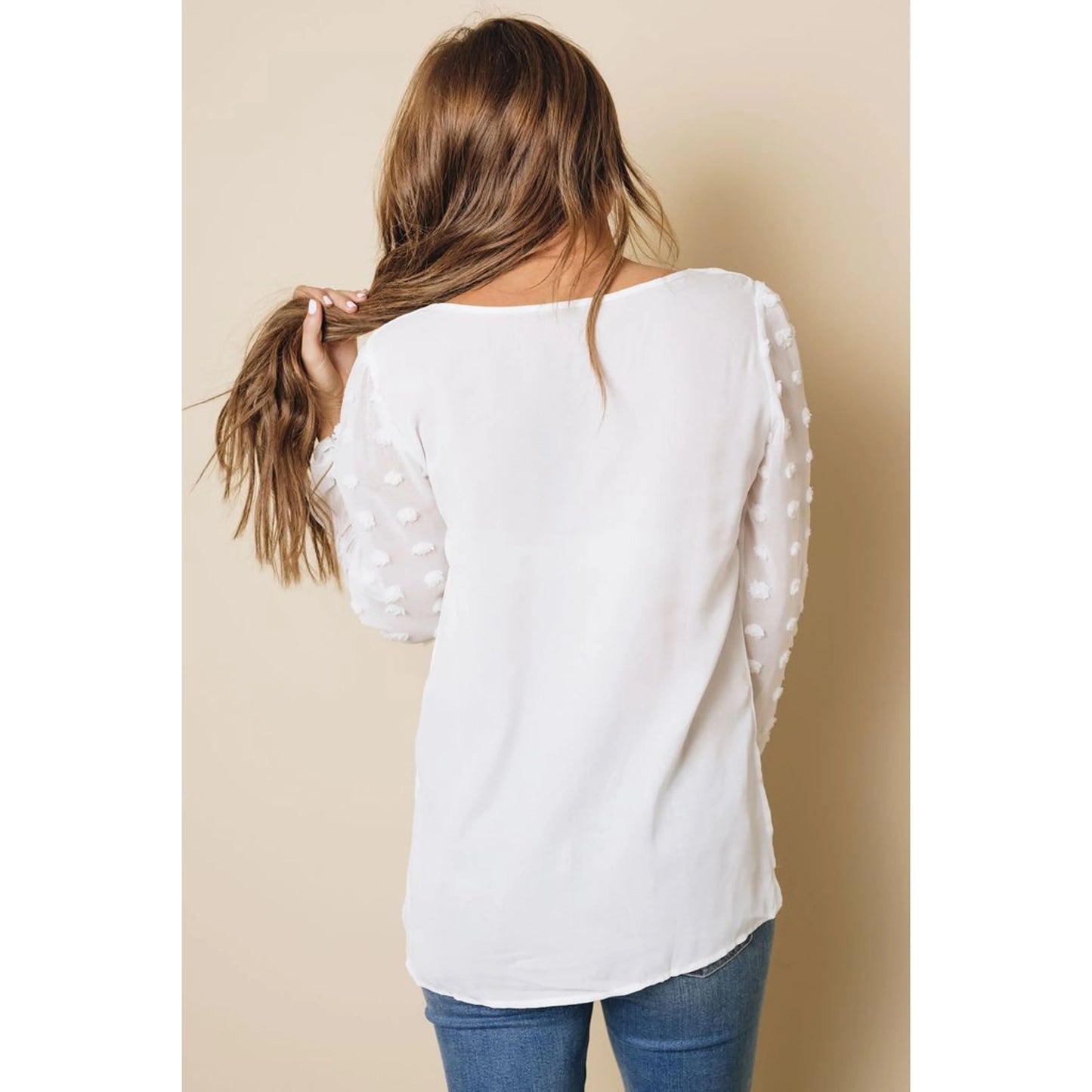 TD Seamus Women's Long Sleeve Blouse Floral Embroidered Silk Knitted Size XL Lapel Collar Formal Skinny Fit for Autumn Season