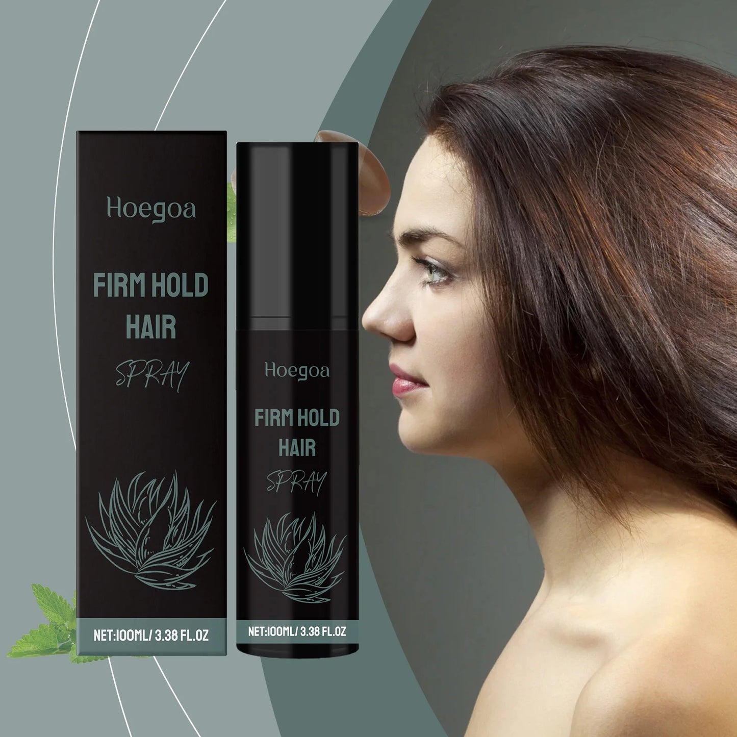 Hoegoa Herbal Hair Styling Cream with Natural Volume and Shine Heat Protection for Curly and Bangs Hair
