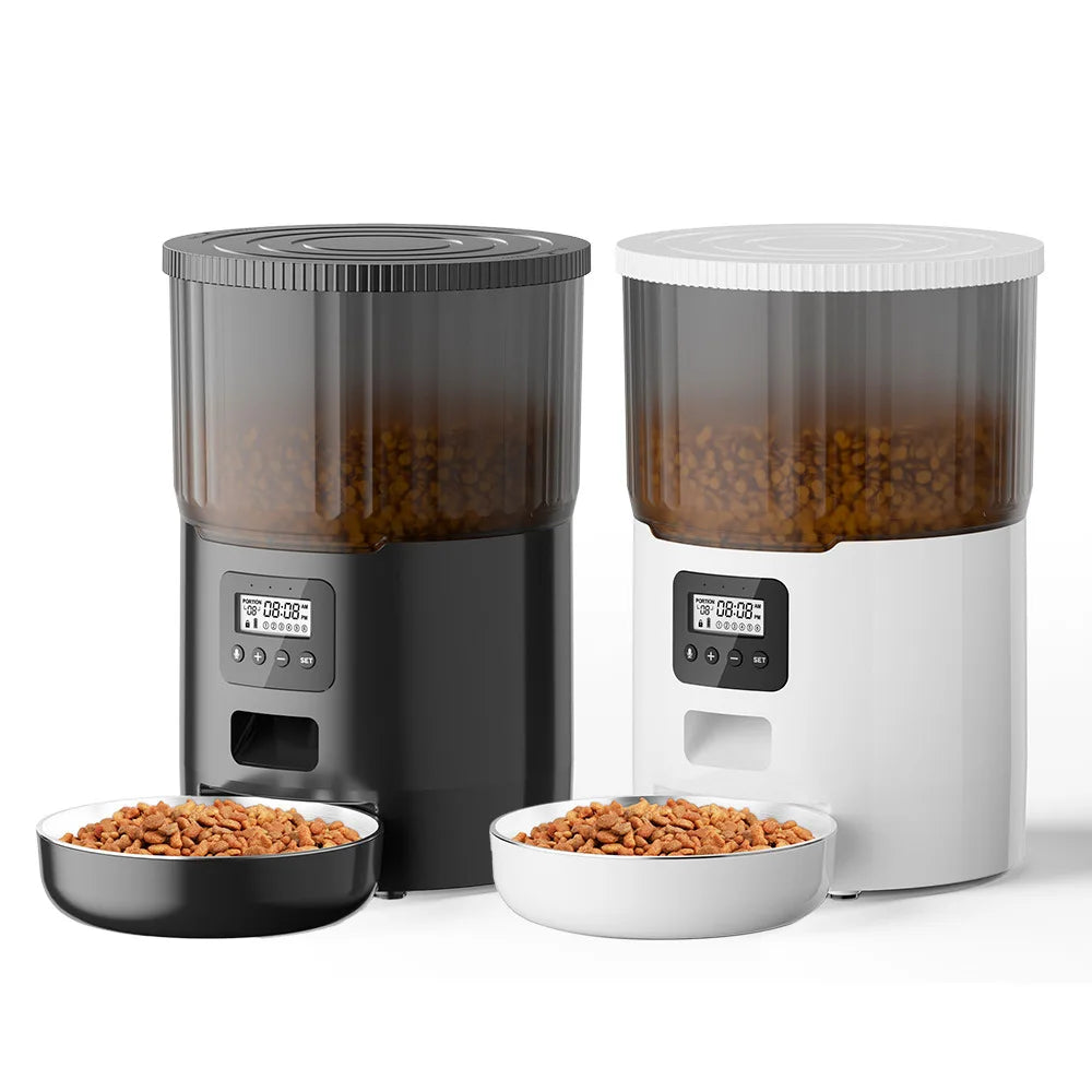 4L Smart 5G WIFI Pet Feeder Stainless Steel Bowls Self Automatic Cat Dog Food Dispenser