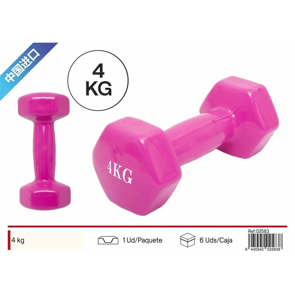 4kg Pink Dumbbell - Fitness Equipment