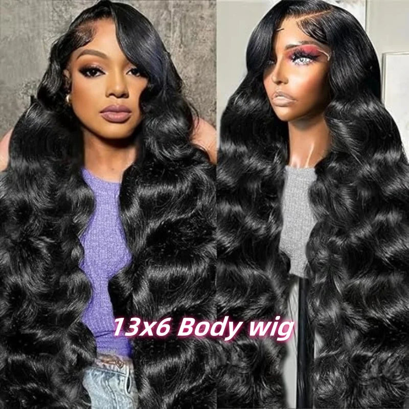 Body Wave Human Hair Wigs 100% Human Hair Quality 13X6 Hd Lace Frontal Wig 250 Density Brazilian Original 40Inch Lace Front Wigs