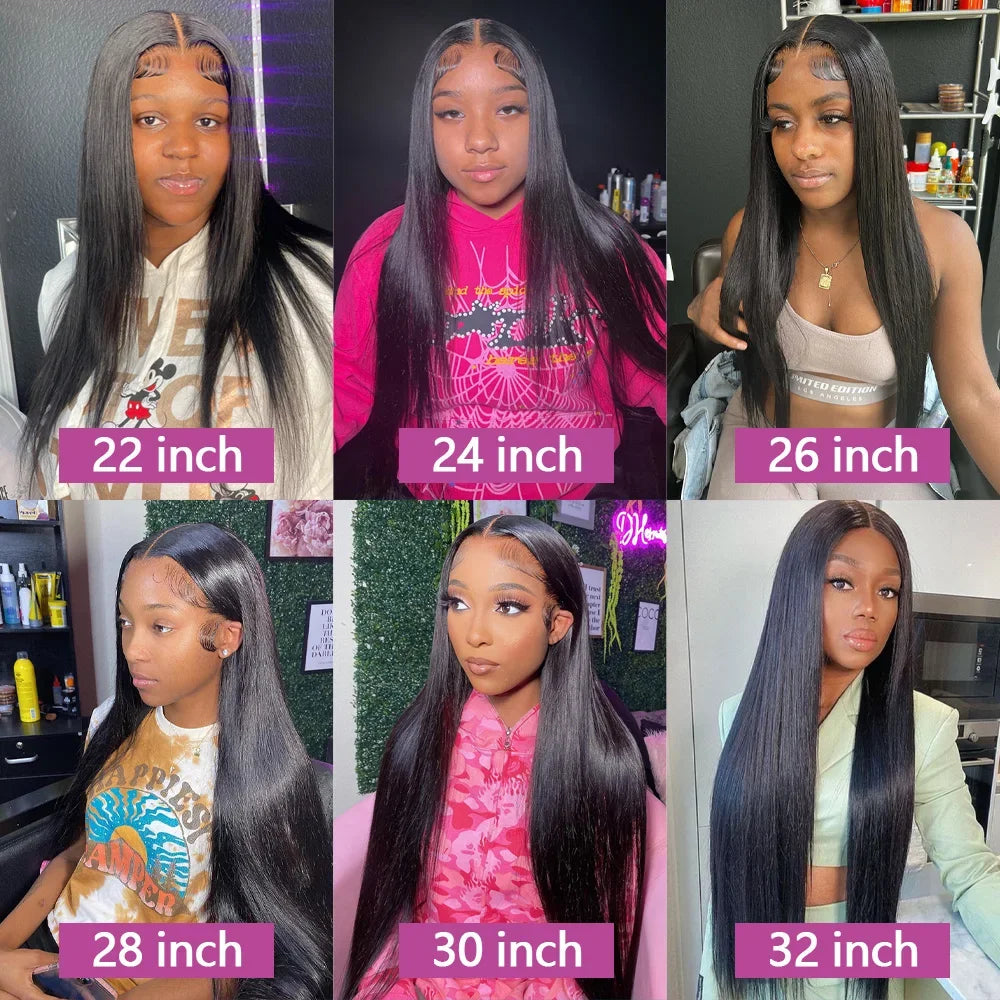 Queenlike 38 40 Inch Straight Human Hair Bundles 12A Brazilian Raw Hair 1/3/4 Bundles Human Hair For Women Hair Extensions