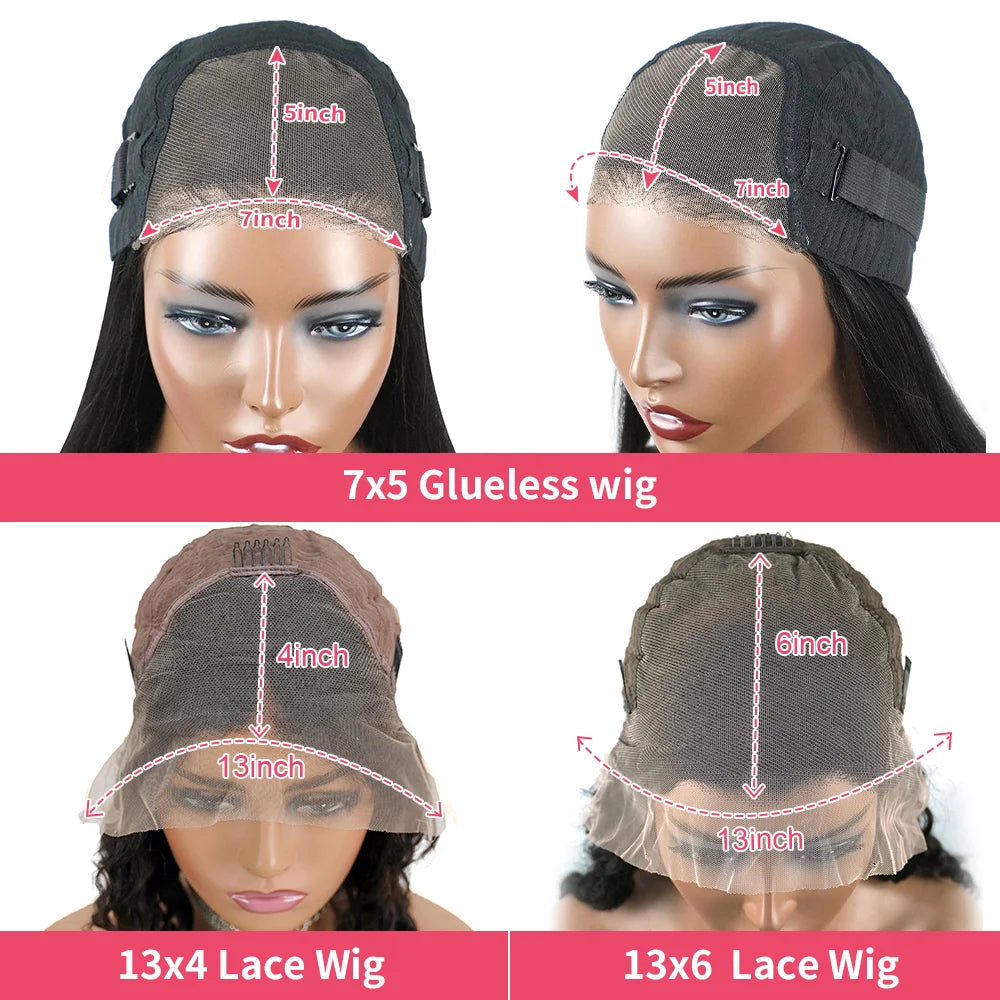 250% Kinky Curly Glueless Wig Human Hair Wear And Go Wig Ready To Wear Curly 100% Human Wigs 13x6 HD Lace Preplucked On Sale