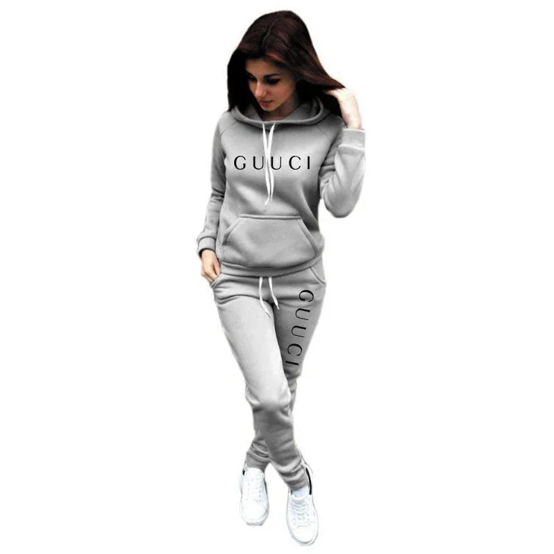 2025 Hot Sale Women Fashion Tracksuit Hoodies and Sweatpants High Quality Ladies Daily Casual Sports Jogging Suit Hooded Outfits