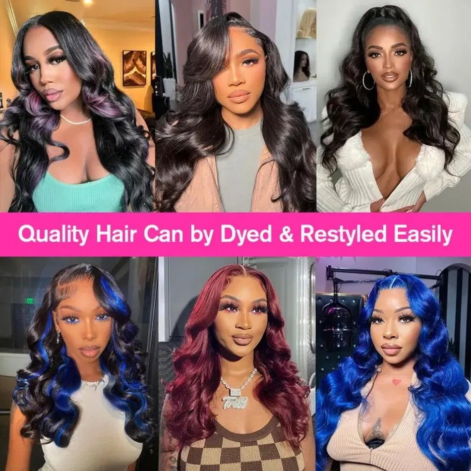 Body Wave Human Hair Wigs 100% Human Hair Quality 13X6 Hd Lace Frontal Wig 250 Density Brazilian Original 40Inch Lace Front Wigs