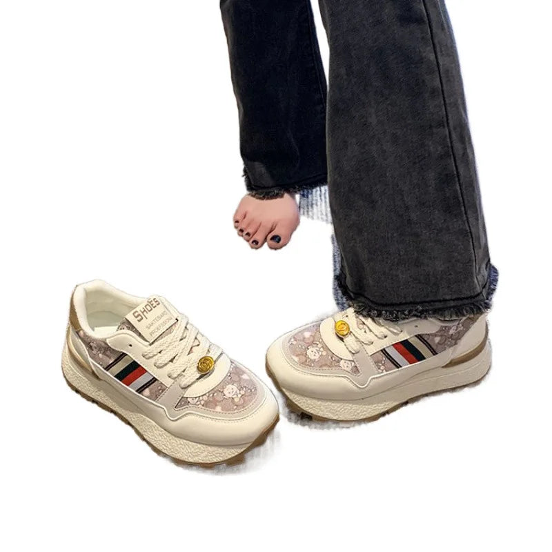 2025 New Luxury Women's Vulcanized Shoes Summer Casual Sneaker for Women Outdoor Running Platform Designer Skateboard