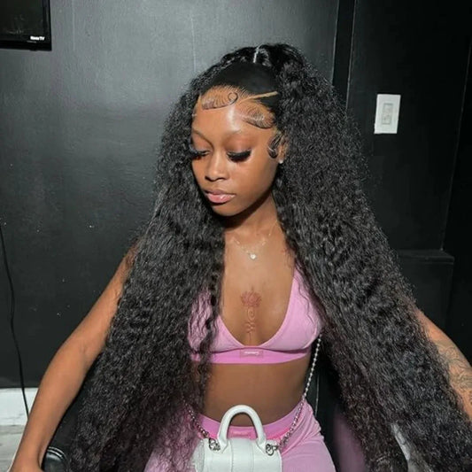 13x6 Hd Transparent Lace Front Human Hair Wigs 30 42 Inch 13x4 Human Hair Wig For Women Deep Wave Frontal Wig Curly Water Wave
