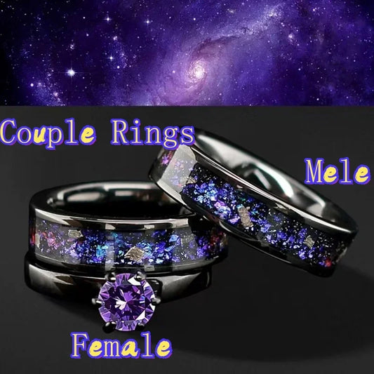 Stainless steel couple rings, stylish and elegant, the perfect gifts for boyfriends and girlfriends, and also great Halloween.