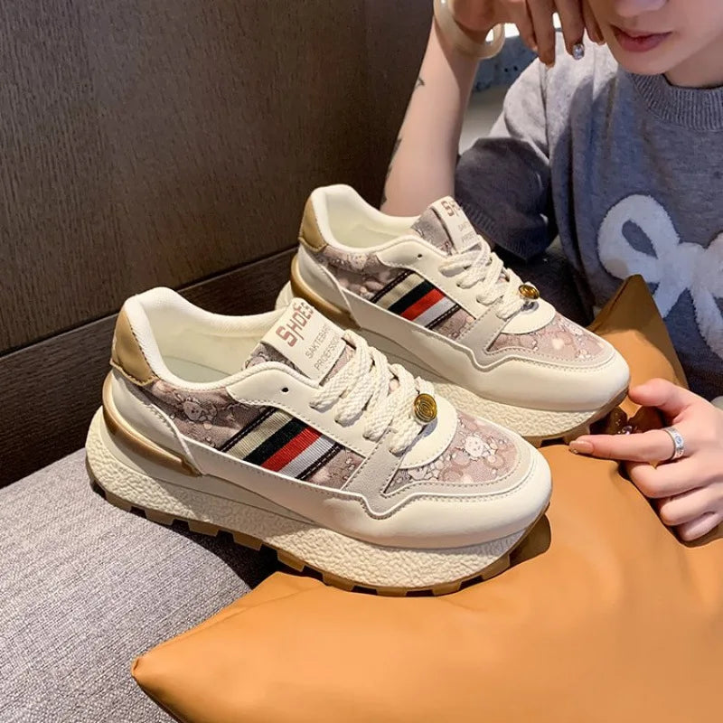 2025 New Luxury Women's Vulcanized Shoes Summer Casual Sneaker for Women Outdoor Running Platform Designer Skateboard